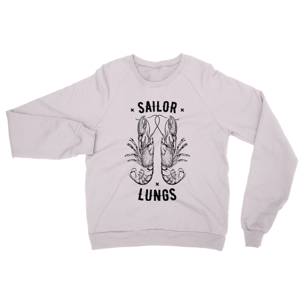 AQUA B&W - 06 - Sailing Lungs - Heavy Blend Crew Neck Sweatshirt-Apparel-AQUATICUS