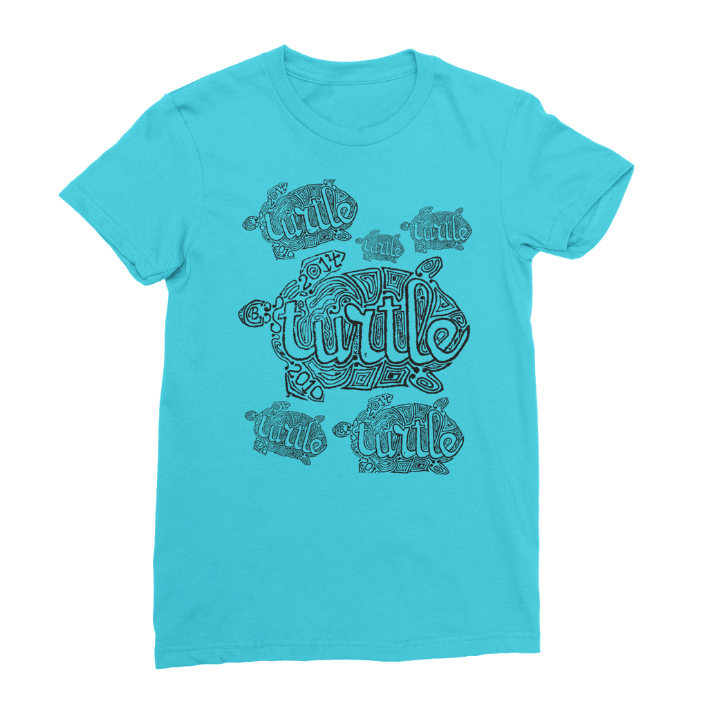 AQUA HMP2 - 12 - Turtle - Women's Fine Jersey T-Shirt-Apparel-AQUATICUS