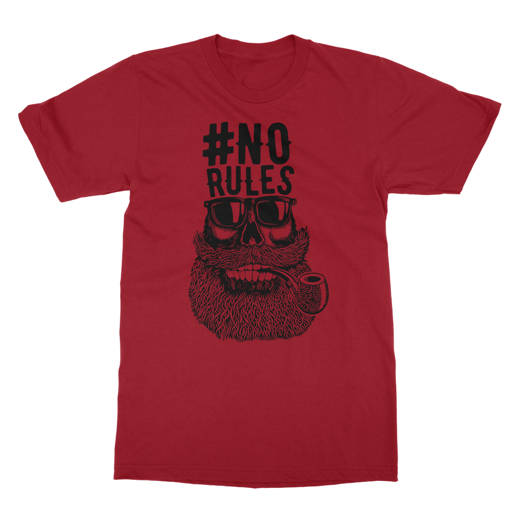 AQUA B&W - 04 - No Rules - Softstyle Ringspun T-Shirt-Apparel-AQUATICUS