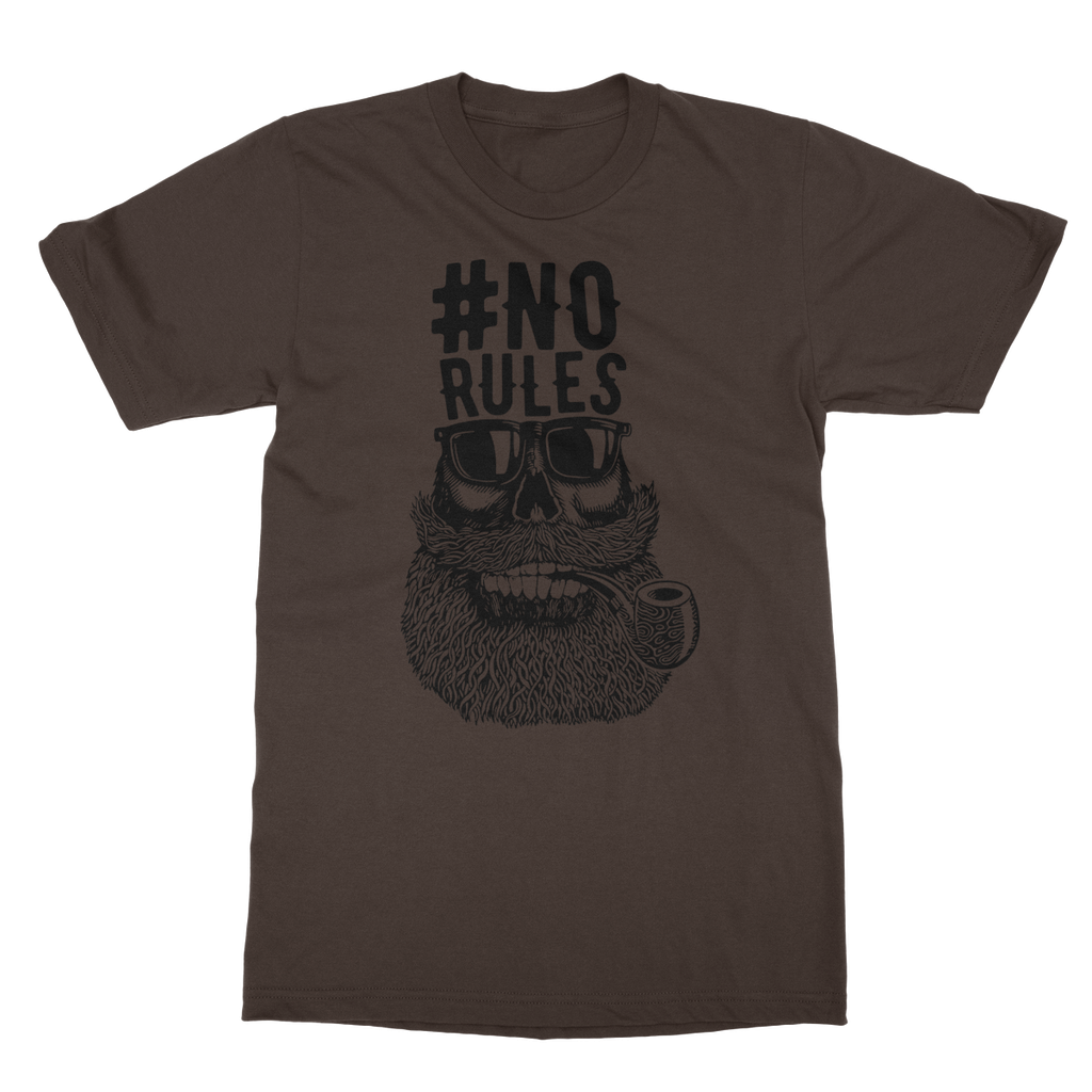 AQUA B&W - 04 - No Rules - Softstyle Ringspun T-Shirt-Apparel-AQUATICUS