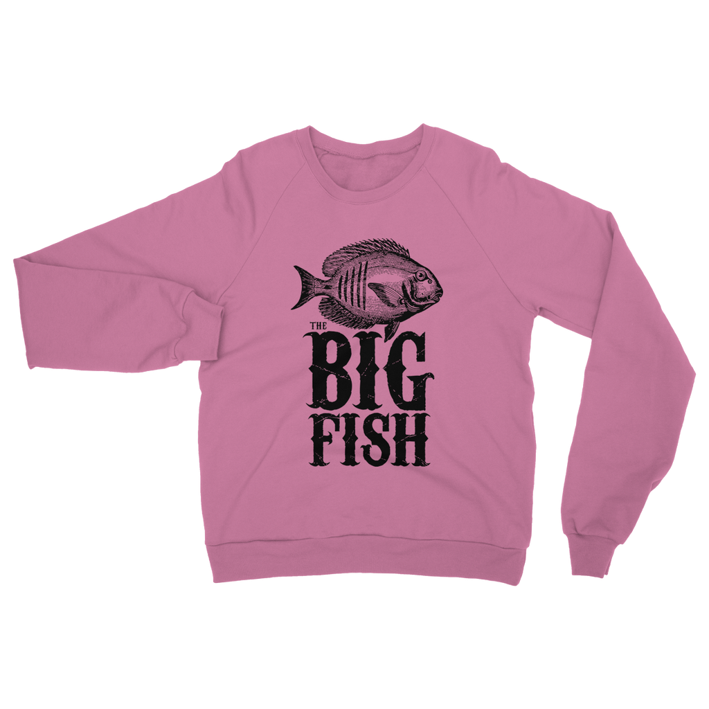 AQUA B&W - 01 -Big Fish - Heavy Blend Crew Neck Sweatshirt-Apparel-AQUATICUS