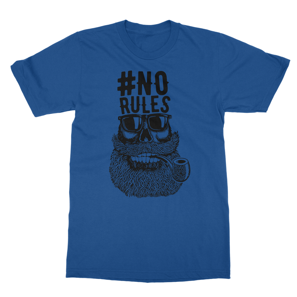 AQUA B&W - 04 - No Rules - Softstyle Ringspun T-Shirt-Apparel-AQUATICUS