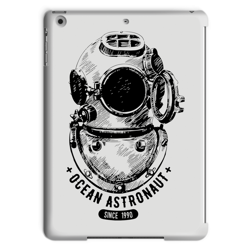 AQUA B&W - 05 - Ocean astronaut - Tablet Case-Phone & Tablet Cases-AQUATICUS