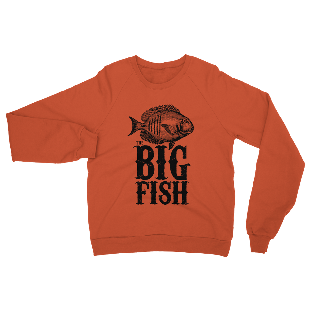 AQUA B&W - 01 -Big Fish - Heavy Blend Crew Neck Sweatshirt-Apparel-AQUATICUS