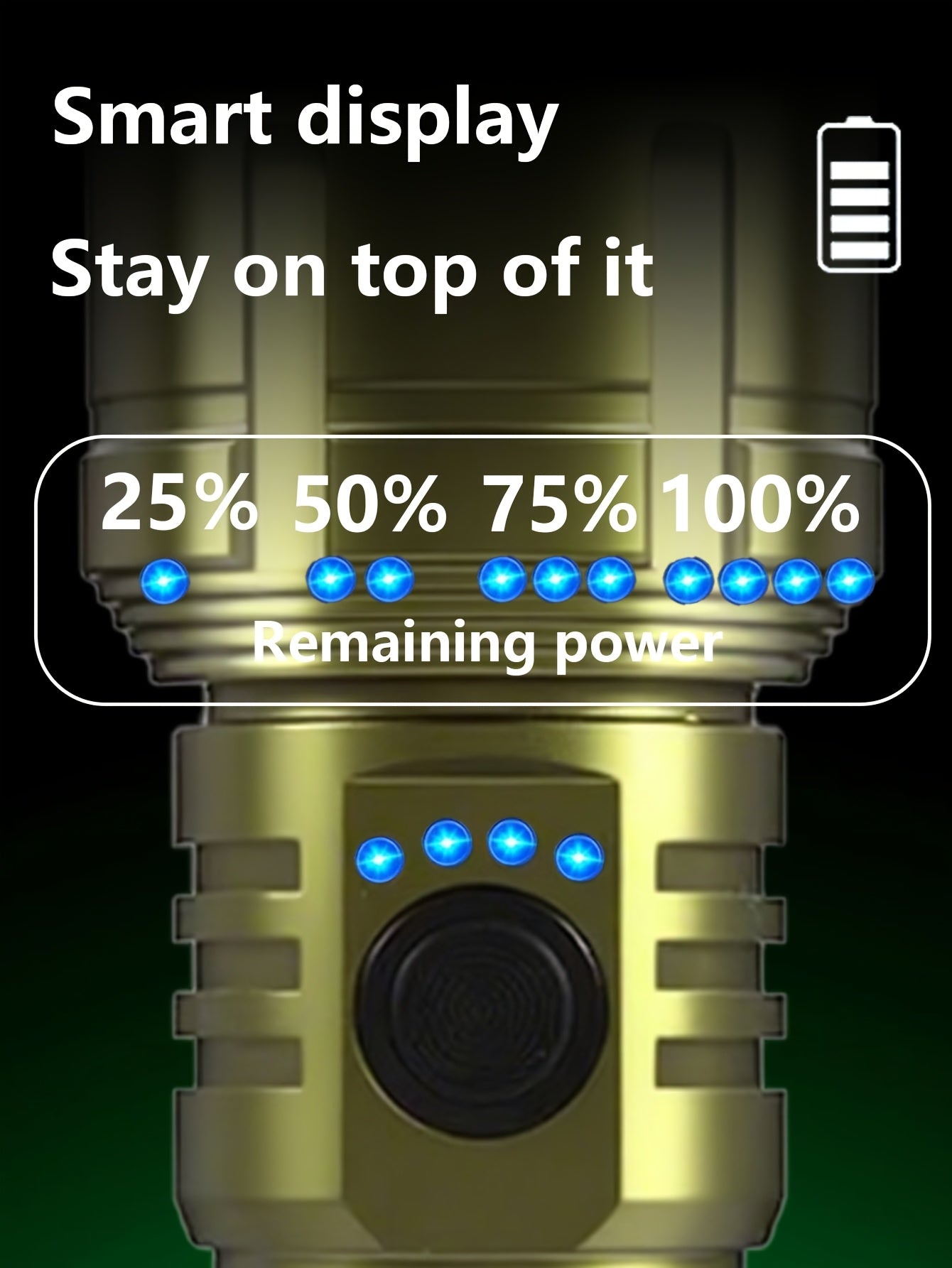 Outdoor Portable Flashlight with Ignition Function - Rechargeable Battery Power Bank Function, Long Battery Life - Aluminum Alloy Material, Suitable for Emergencies, Camping, Hiking | Bright And Durable Outdoor Life-saving Fl