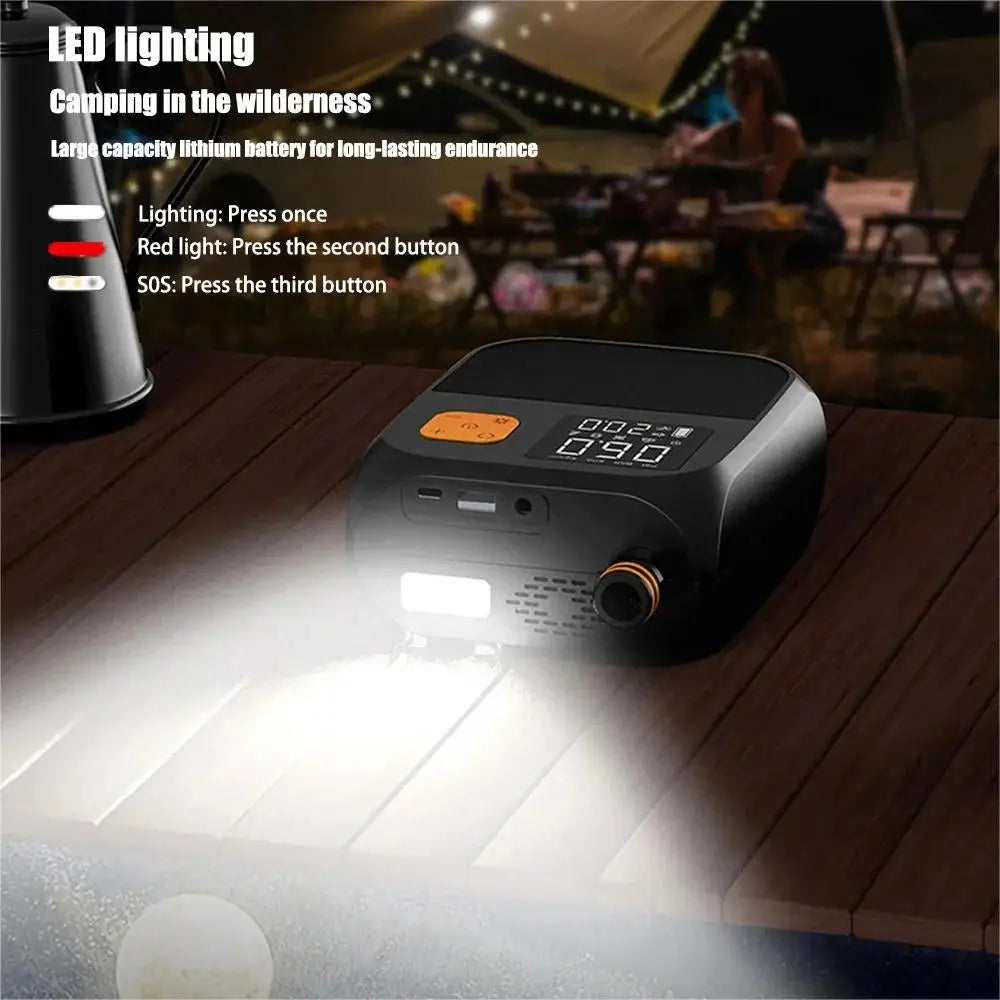 8000mah Touch screening Electric paddlepump 25psi Pump Two-Stage Inflator, Sup For Kayaks, Sails, Sup Electric Equipment