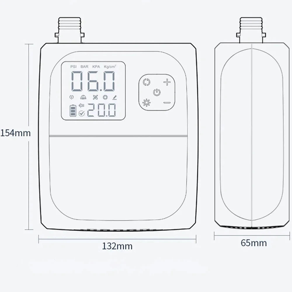 8000mah Touch screening Electric paddlepump 25psi Pump Two-Stage Inflator, Sup For Kayaks, Sails, Sup Electric Equipment