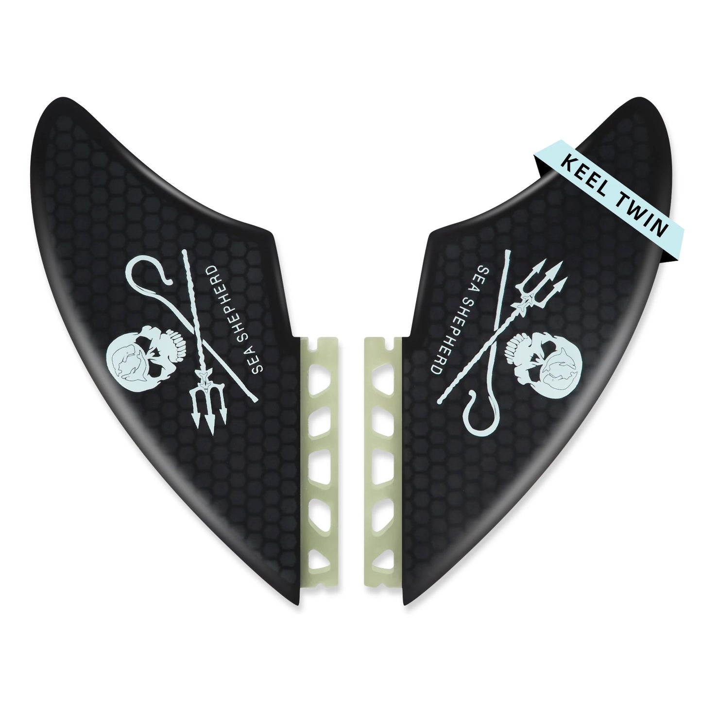 Surfboard Twin Keel Fins (2 Fins) Dual Tab Single Tab Sizes for Longboard Surfboard Funboard