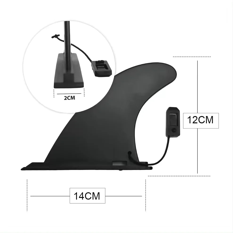 Big SUP Single Fin and Small side fin Detachable Fin for Longboard, Surfboard and Paddleboard Replacement Quick Fin.