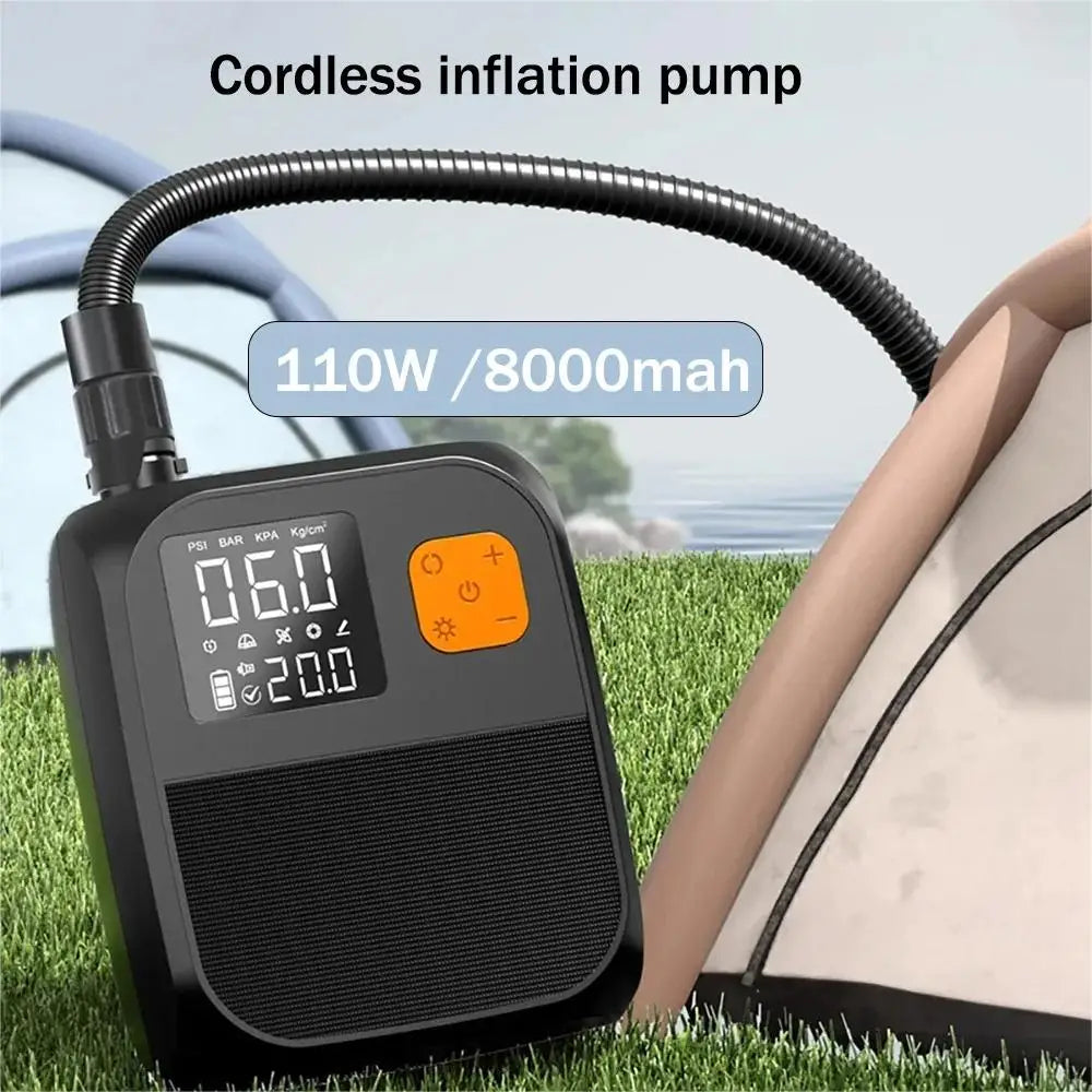 8000mah Touch screening Electric paddlepump 25psi Pump Two-Stage Inflator, Sup For Kayaks, Sails, Sup Electric Equipment