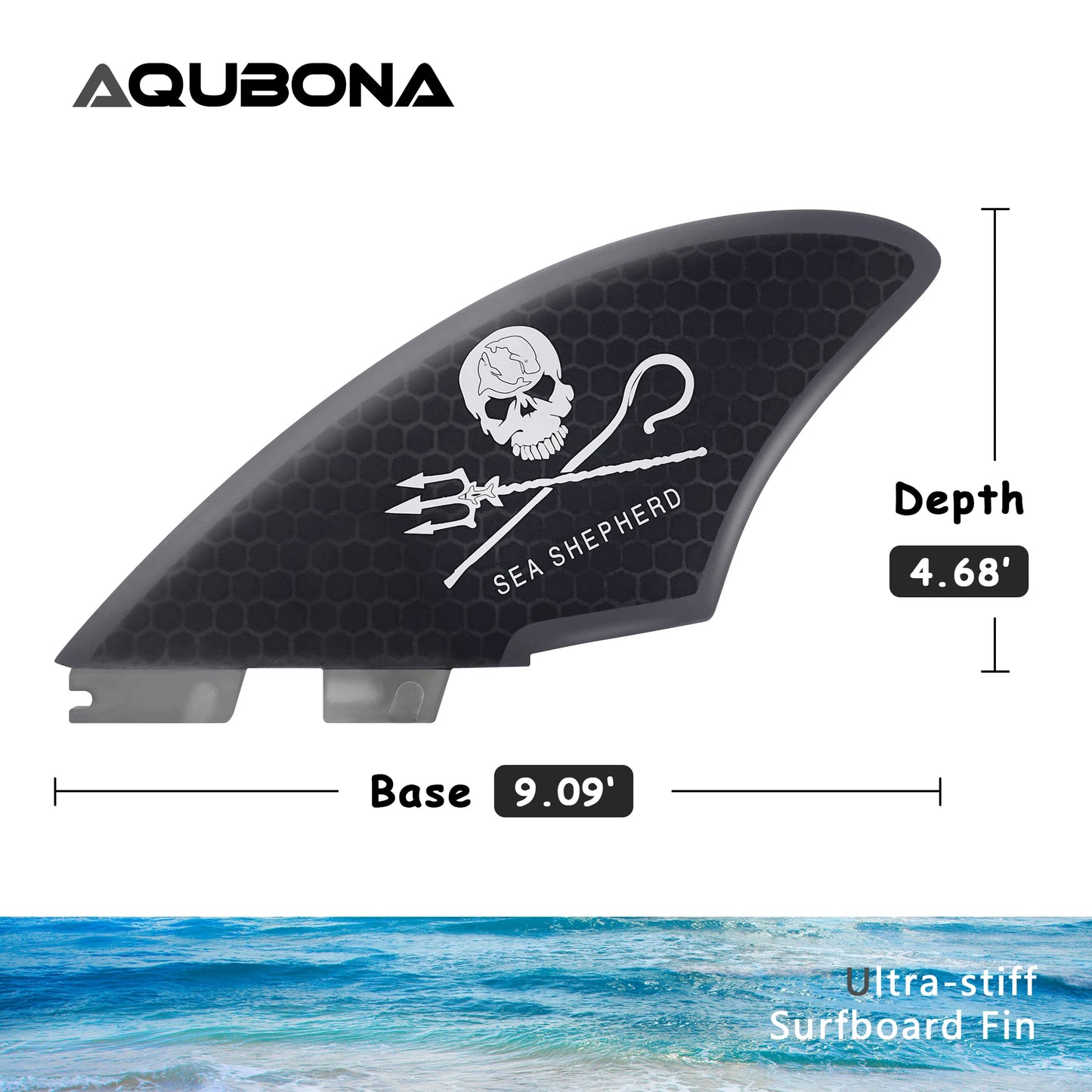 Surfboard Twin Keel Fins (2 Fins) Dual Tab Single Tab Sizes for Longboard Surfboard Funboard