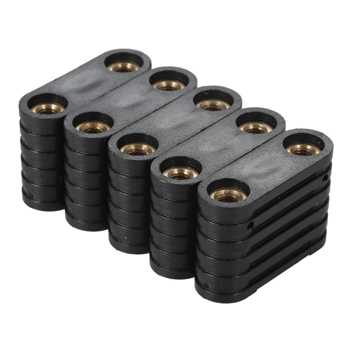 5Pcs Windsurfing Black Plastic SUP 2-hole Footstrap Insert Windsurf Board Footstrap Replacement Kit Surfboard Surfing Accessory