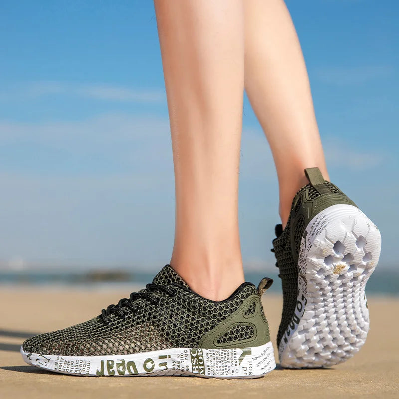Men Women Quick-Dry Wading Shoes Water Shoes Breathable AquaIn Upstream Antiskid Outdoor Sports Wearproof Beach Sneakers 39-46