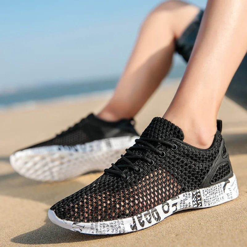 Men Women Quick-Dry Wading Shoes Water Shoes Breathable AquaIn Upstream Antiskid Outdoor Sports Wearproof Beach Sneakers 39-46