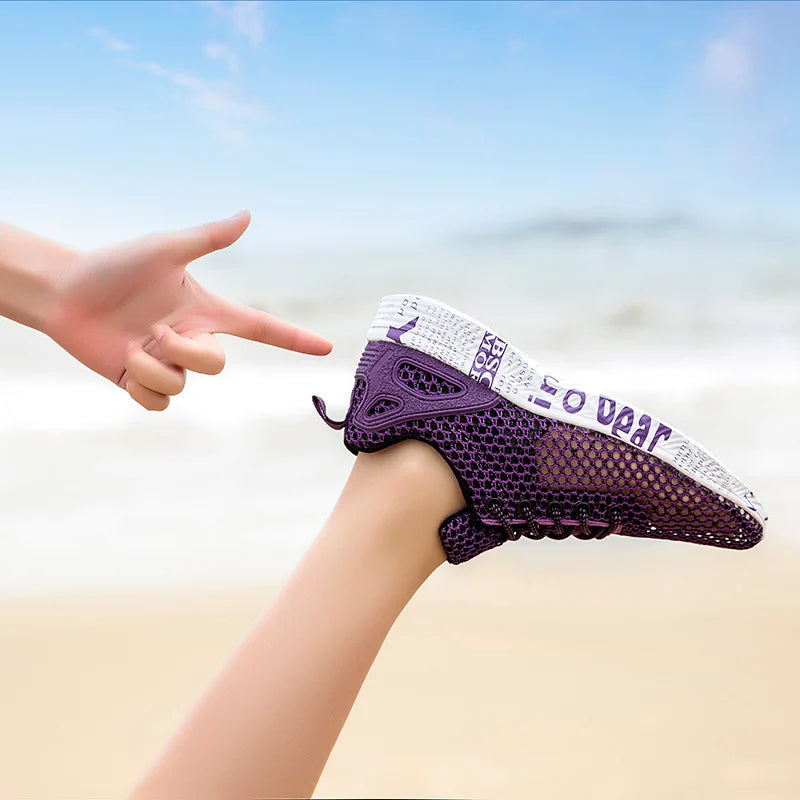 Men Women Quick-Dry Wading Shoes Water Shoes Breathable AquaIn Upstream Antiskid Outdoor Sports Wearproof Beach Sneakers 39-46