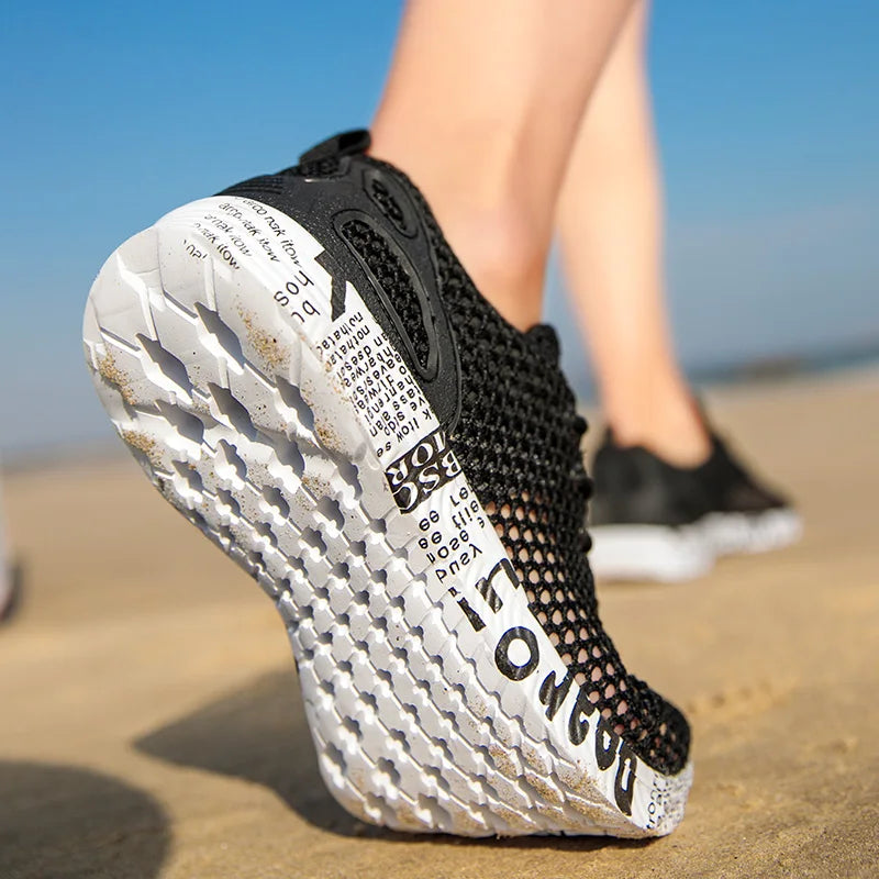 Men Women Quick-Dry Wading Shoes Water Shoes Breathable AquaIn Upstream Antiskid Outdoor Sports Wearproof Beach Sneakers 39-46