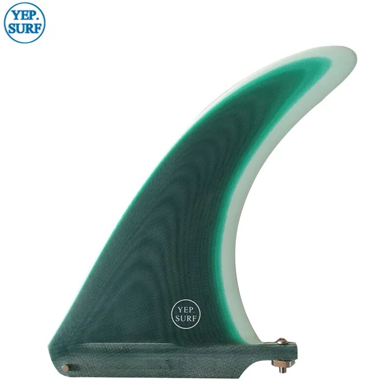 Longboard fin fibra de vidro 7/8/9/10.25/11 polegada única barbatanas de surf 1pc para sup central surf fin multicolorido prancha fin quillas