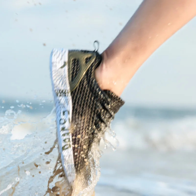 Men Women Quick-Dry Wading Shoes Water Shoes Breathable AquaIn Upstream Antiskid Outdoor Sports Wearproof Beach Sneakers 39-46