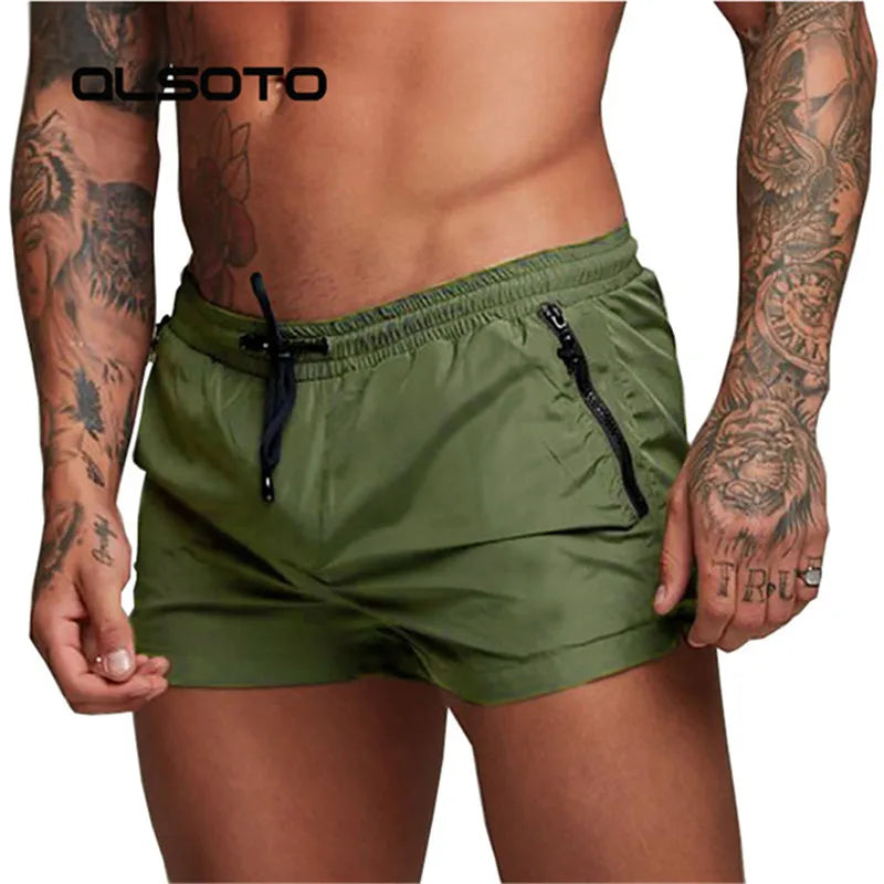 Calções de banho para o homem beach wear bermuda board shorts verão sexy surf mayo banho secagem rápida ginásio curto de bain homme