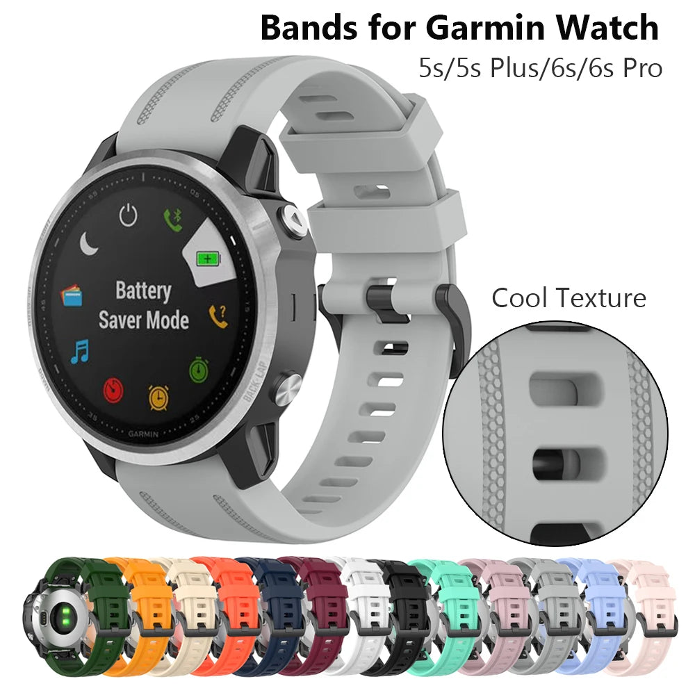 Fenix ​​7s/fenix 5S plus pulseira de relógio 20mm instinto 2s ajuste rápido pulseira de silicone para garmin fenix 6s pro cintas rosa
