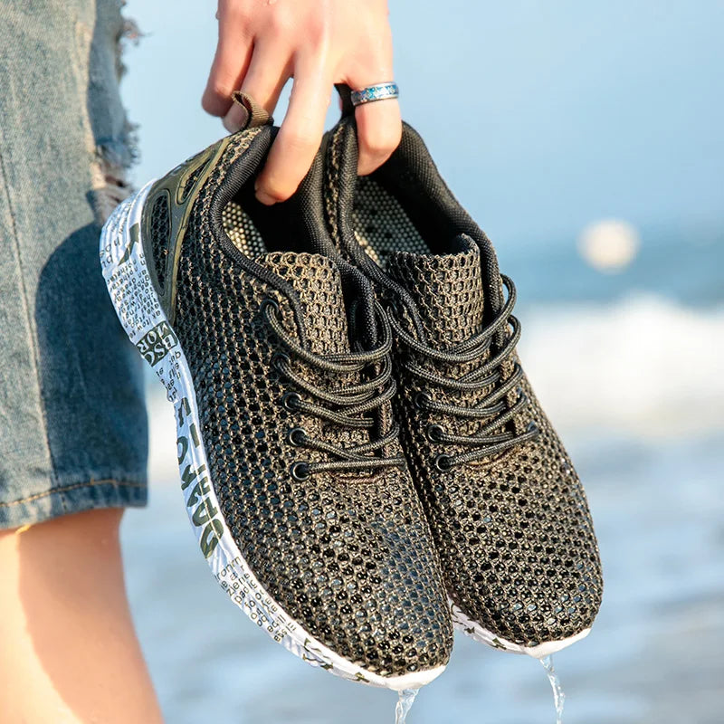 Men Women Quick-Dry Wading Shoes Water Shoes Breathable AquaIn Upstream Antiskid Outdoor Sports Wearproof Beach Sneakers 39-46