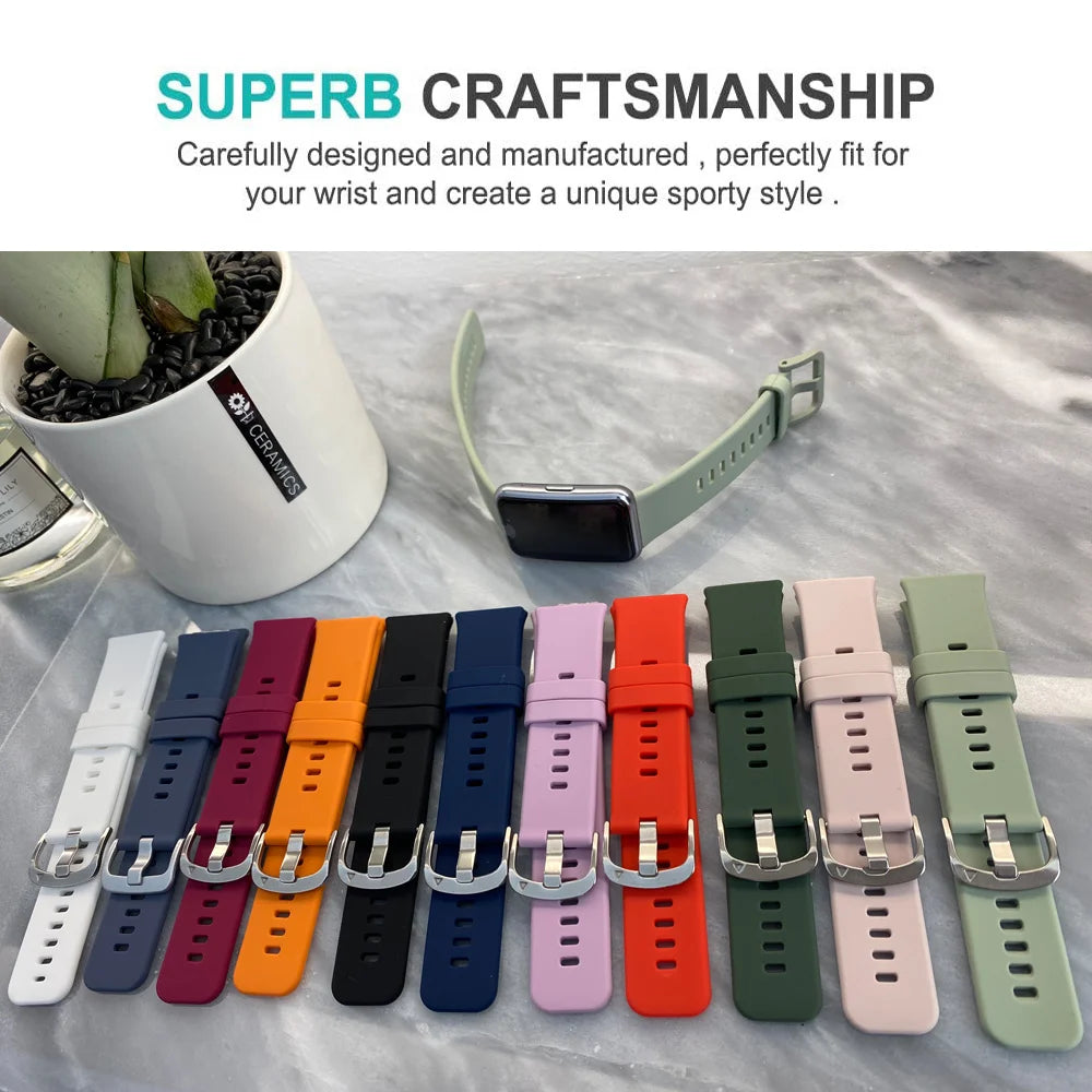 Watchbands For Huawei Watch Fit Strap Silicone Replacement Strap For Huawei Watch Fit new Correa Bracelet Strap
