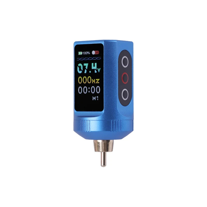 Portable Wireless Tattoo Power Supply with Big Screen Digital Charge Battery-Operated Accessory for Permanent Makeup