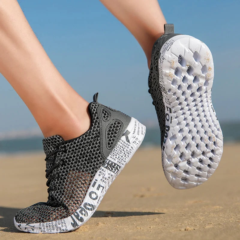 Men Women Quick-Dry Wading Shoes Water Shoes Breathable AquaIn Upstream Antiskid Outdoor Sports Wearproof Beach Sneakers 39-46