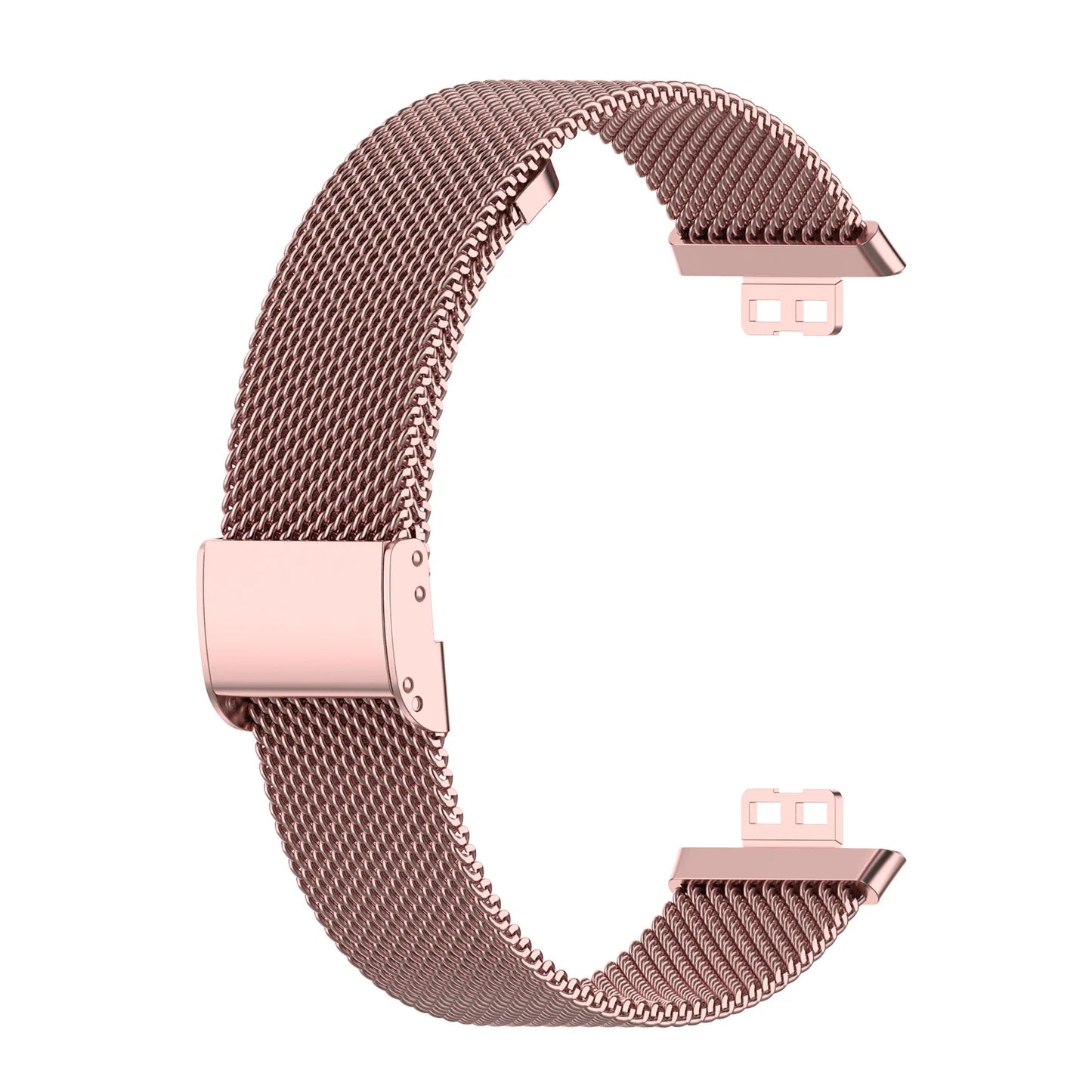 Pulseira magnética para huawei watch fit, acessórios de cinto, pulseira de metal de aço inoxidável, correa huawei watch fit nova banda