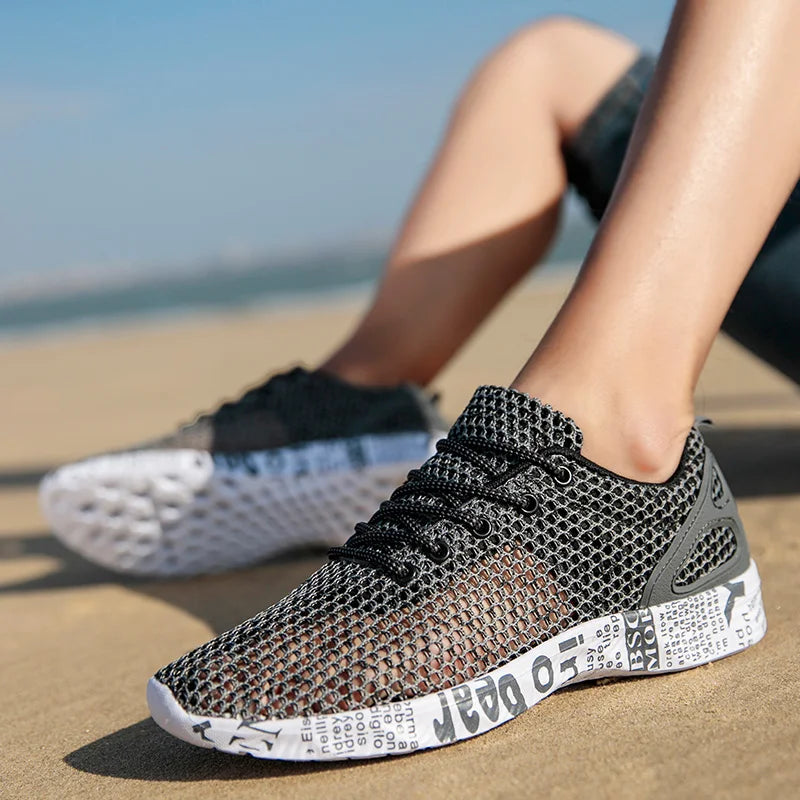 Men Women Quick-Dry Wading Shoes Water Shoes Breathable AquaIn Upstream Antiskid Outdoor Sports Wearproof Beach Sneakers 39-46