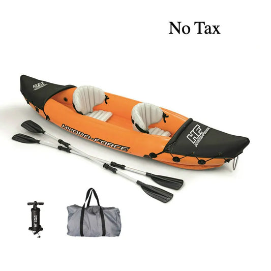 Selfree-barco de pesca de caiaque inflável esporte aquático portátil com bomba de remo e saco 2 pessoas tamanho 321x88 cm laranja 2023 gota