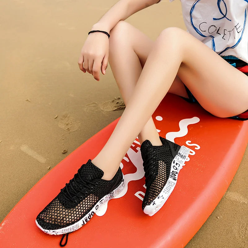 Men Women Quick-Dry Wading Shoes Water Shoes Breathable AquaIn Upstream Antiskid Outdoor Sports Wearproof Beach Sneakers 39-46