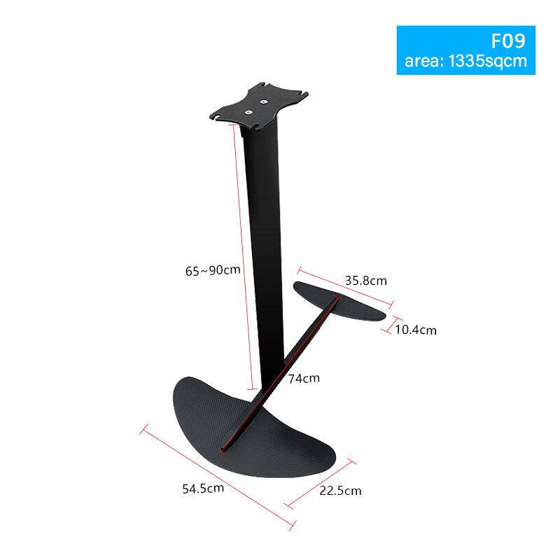 water sports F09 1335cm Aluminum Carbon Hydrofoil Set Wing Foil Surfing SUP Standup  Wingsurf Kitesurf Hand held inflatable wing