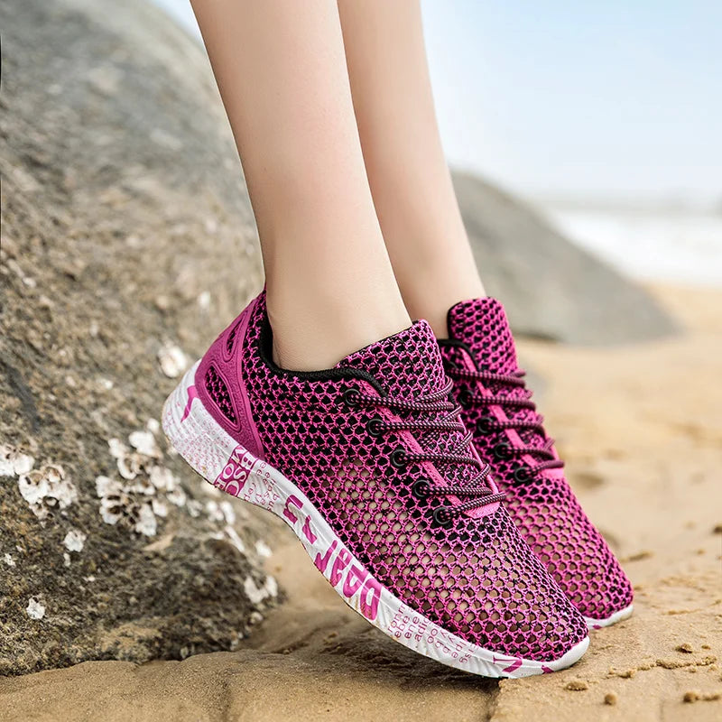 Men Women Quick-Dry Wading Shoes Water Shoes Breathable AquaIn Upstream Antiskid Outdoor Sports Wearproof Beach Sneakers 39-46