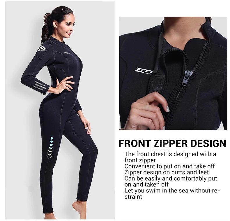 3MM Neoprene Wetsuit Men Surf Scuba Diving Suit Equipment Underwater Fishing Spearfishing Kitesurf Swimwear Wet Suit Equipment