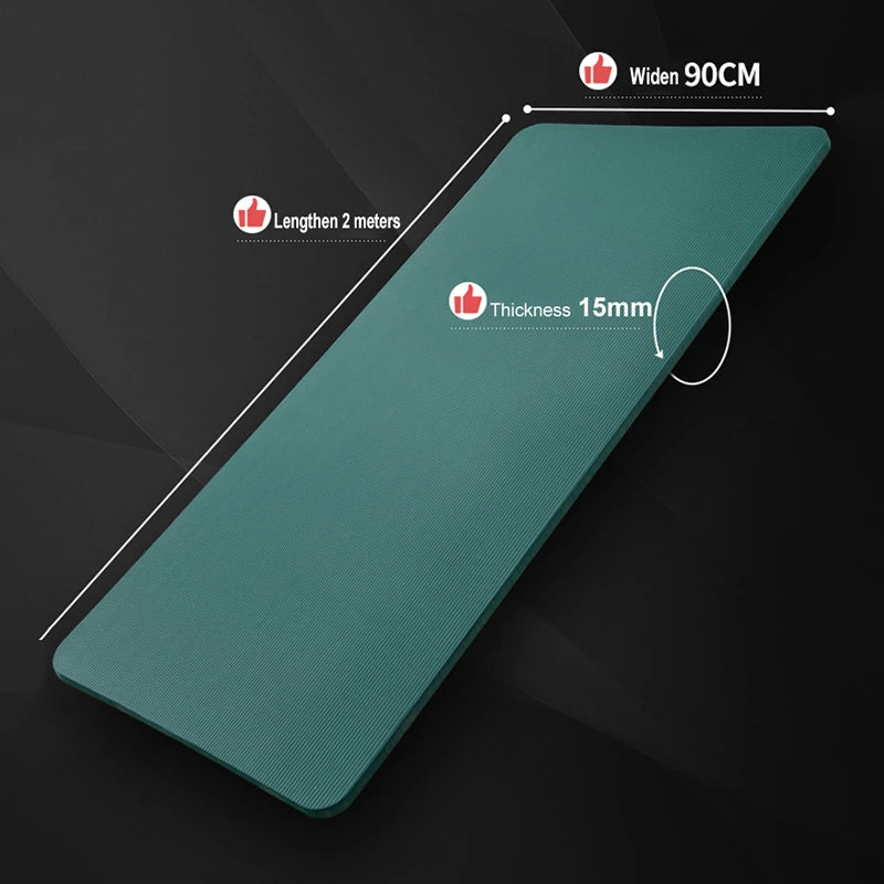 200CM 20MM High Quality Extra Sport Thick NBR Non-Slip Yoga Mats For Fitness Pilates Gym Home Fitness Tasteless Sport Pads