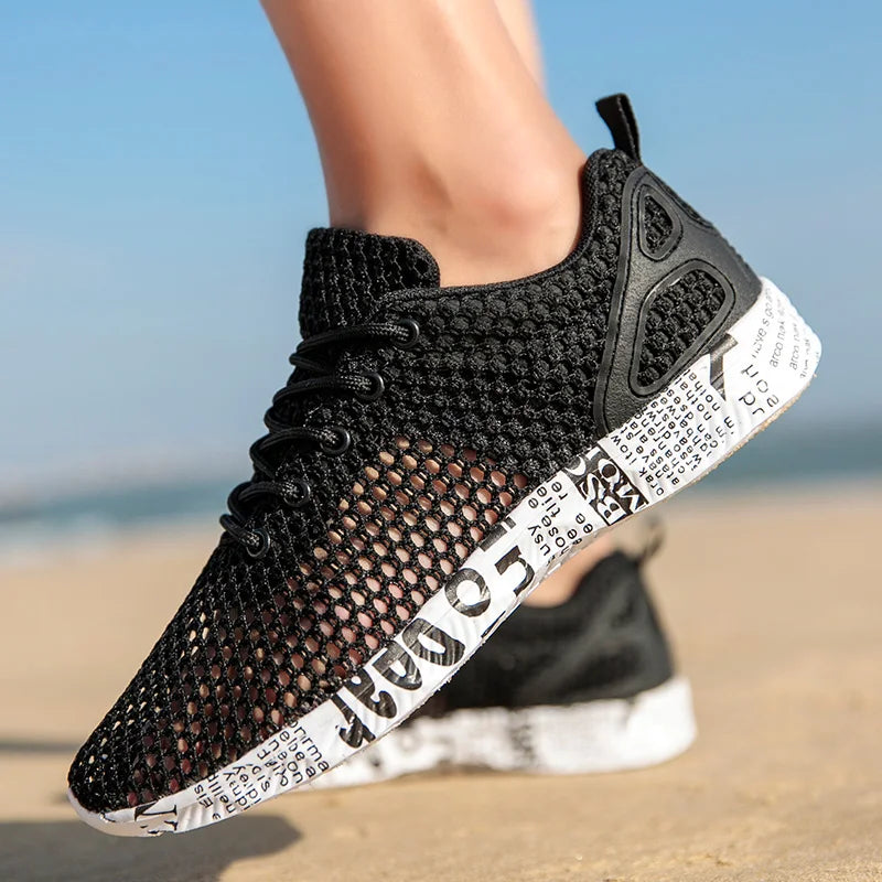 Men Women Quick-Dry Wading Shoes Water Shoes Breathable AquaIn Upstream Antiskid Outdoor Sports Wearproof Beach Sneakers 39-46