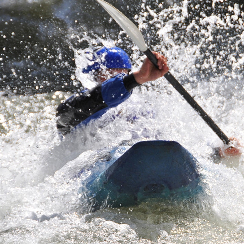 Fato seco poli impermeável de 4 camadas com capuz para caiaque, rafting SUP em água com zíper longo terno seco para homens