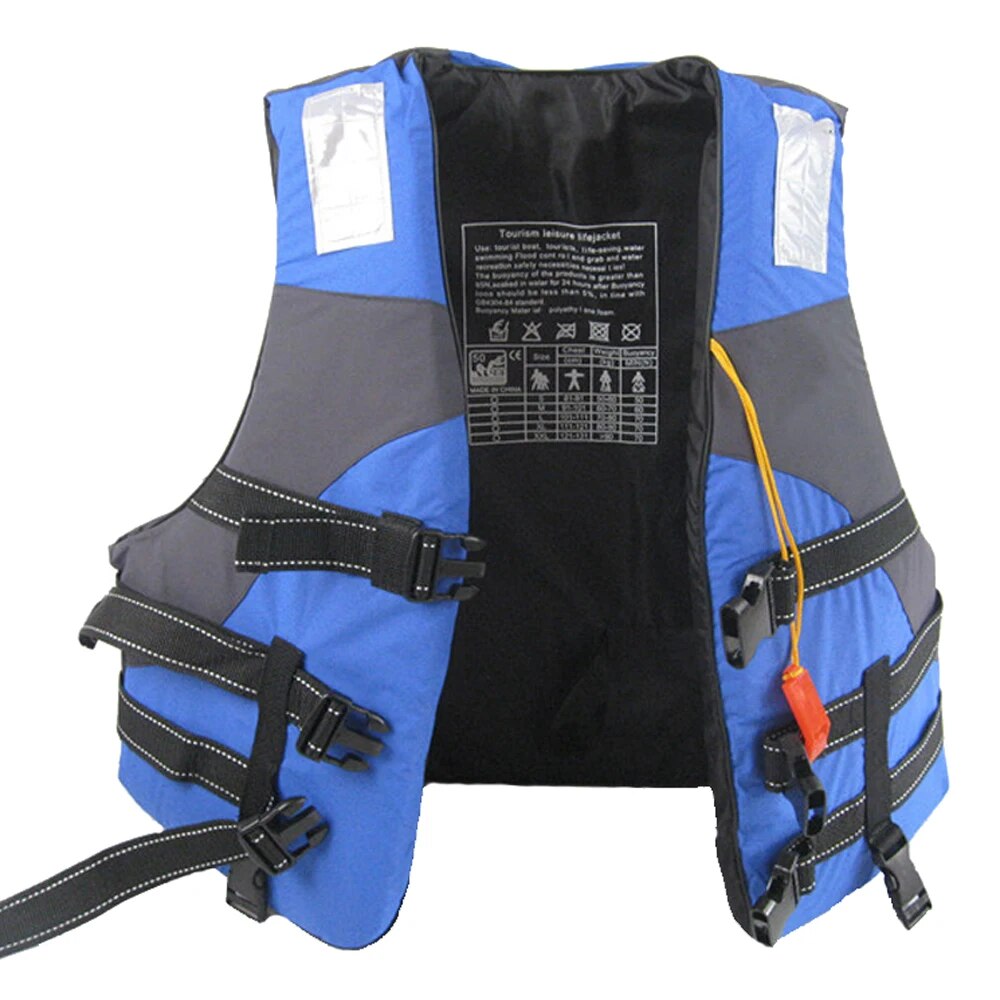 New Life Jacket Adult Children Buoyancy Vest Water Sport Boating Surf Kayaking Drifting Fishing Skiing Safety Rescue Life Vest