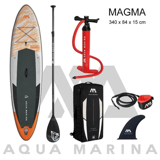 AQUA MARINA inflatable surf board model surf stand up paddle board pedal control sup  bag leash paddle dinghy raft canoe MAGMA