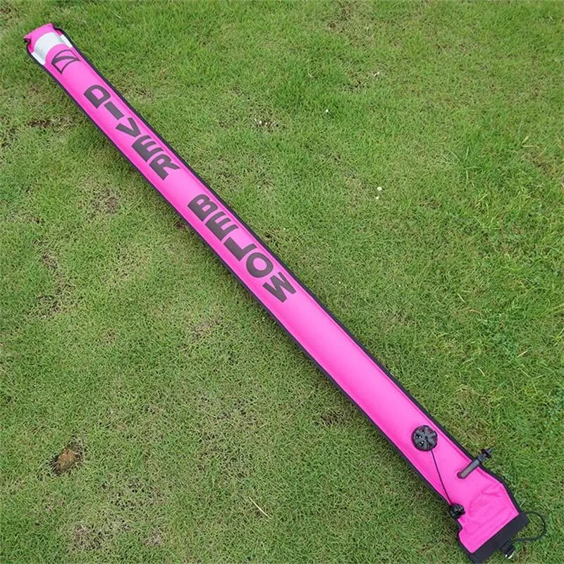 1.2M/1.5M/1.8M Professional High Quality Scuba Diving Inflatable Safety Sausage Signal Tube Surface Buoy (SMB) Diver Below