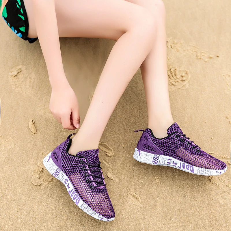 Men Women Quick-Dry Wading Shoes Water Shoes Breathable AquaIn Upstream Antiskid Outdoor Sports Wearproof Beach Sneakers 39-46