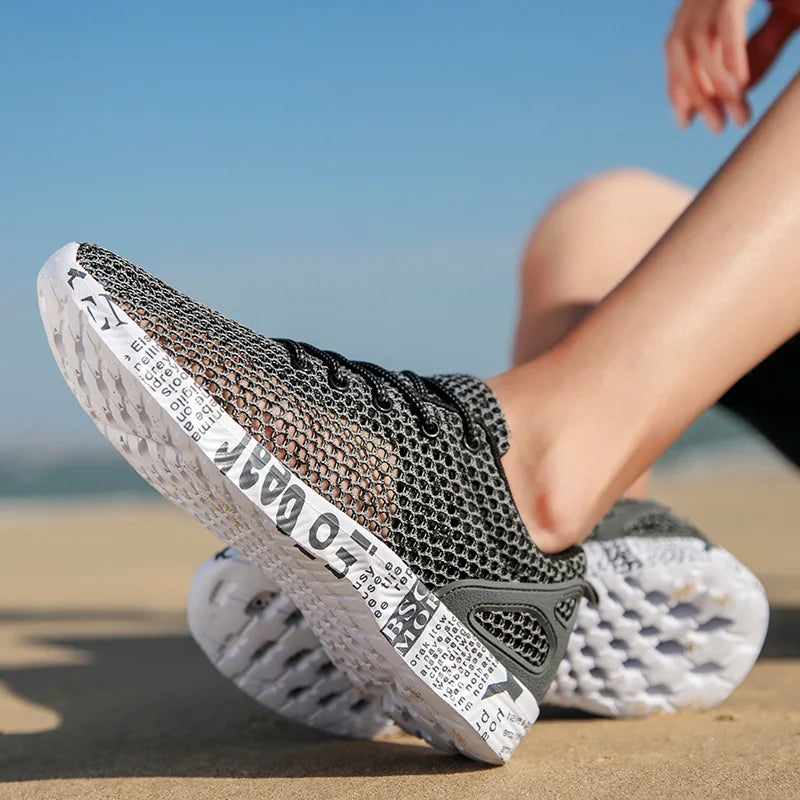 Men Women Quick-Dry Wading Shoes Water Shoes Breathable AquaIn Upstream Antiskid Outdoor Sports Wearproof Beach Sneakers 39-46
