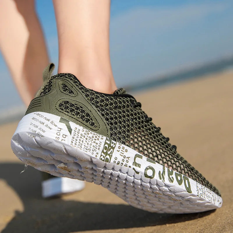 Men Women Quick-Dry Wading Shoes Water Shoes Breathable AquaIn Upstream Antiskid Outdoor Sports Wearproof Beach Sneakers 39-46