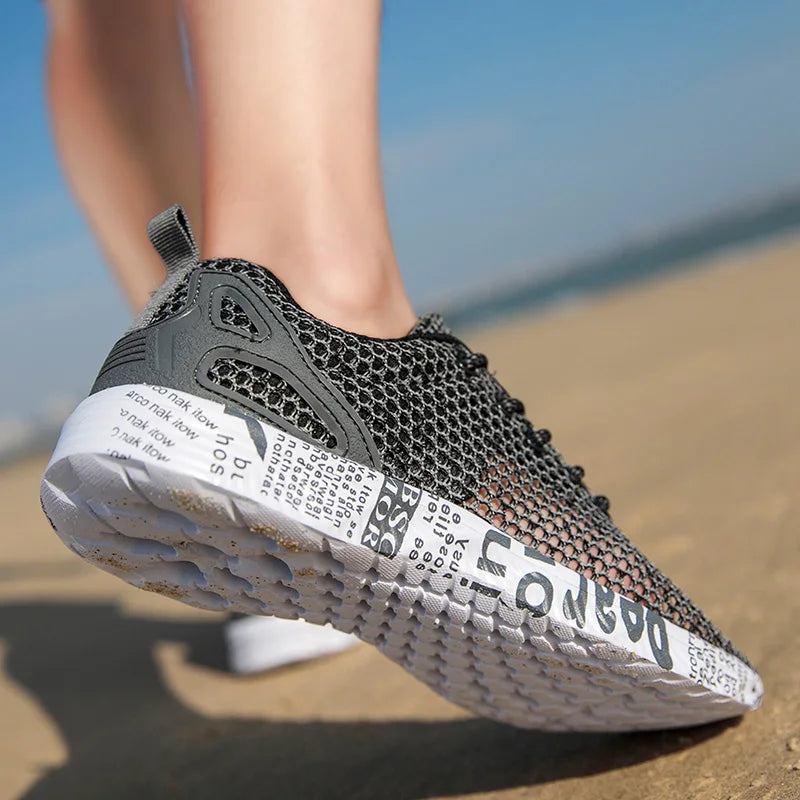 Men Women Quick-Dry Wading Shoes Water Shoes Breathable AquaIn Upstream Antiskid Outdoor Sports Wearproof Beach Sneakers 39-46