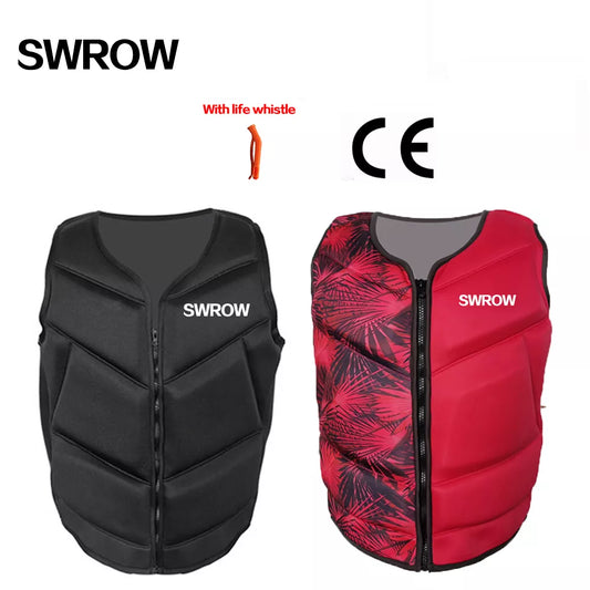 Colete salva-vidas de neoprene para pesca, jaqueta esportiva esportiva para adultos e crianças, roupas para natação, patinação, esqui, barcos de resgate à deriva