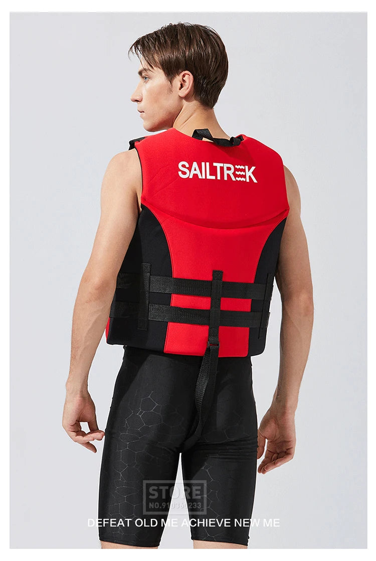Kayak Life Jacket Adults Surf Life Vest Motorboats jet ski Wake board Raft Rescue Boat Clothing Fishing Vest Swimming Drifting