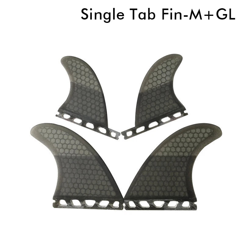 UPSURF FUTURE Surfboard Fin Tri-quad fin set for surfboard, single table, G5+ GL, 4 color, honeycomb fiberglass