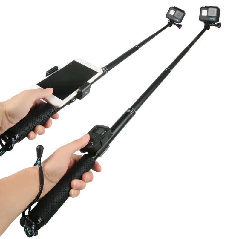 43in Aluminum diving Monopod for GoPro Hero 6 5 7 8 9 10 Black Tripod Session Sjcam Sj7 Action Camera Selfie Stick for Go Pro