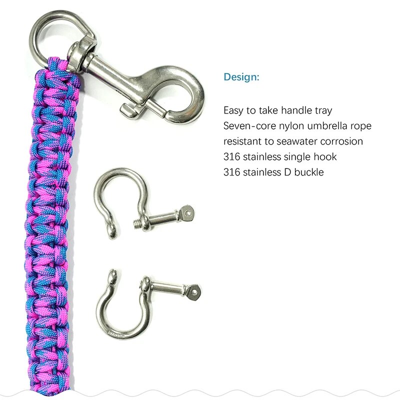 Scuba Diving Camera Housing Handle Rope Lanyard Strap Carrier For Tray Portable Diver Holder Missed Rope Underwater Photography